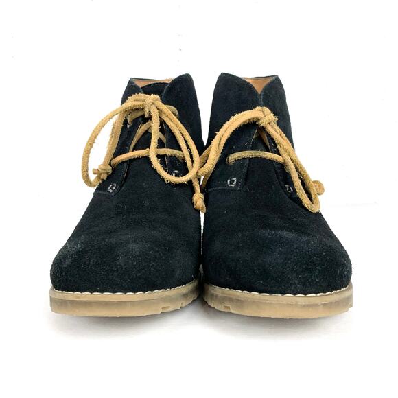 Sperry Womens Stella Prow Wedge Ankle Booties Black Suede Lace Up Chukka Size 10 - Picture 2 of 11